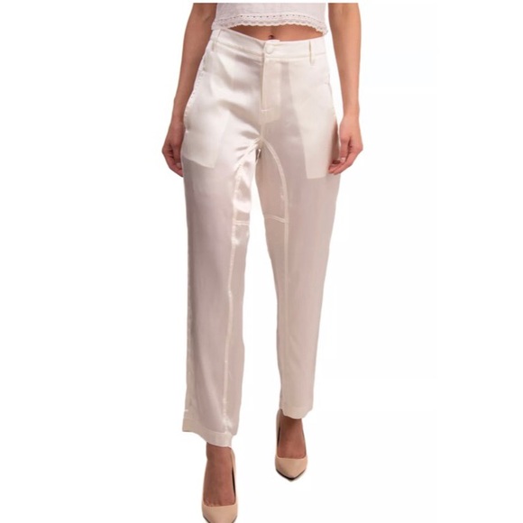 FINAL PRICE BLUMARINE Silk pant SWAROVSKI Elements - Picture 8 of 10